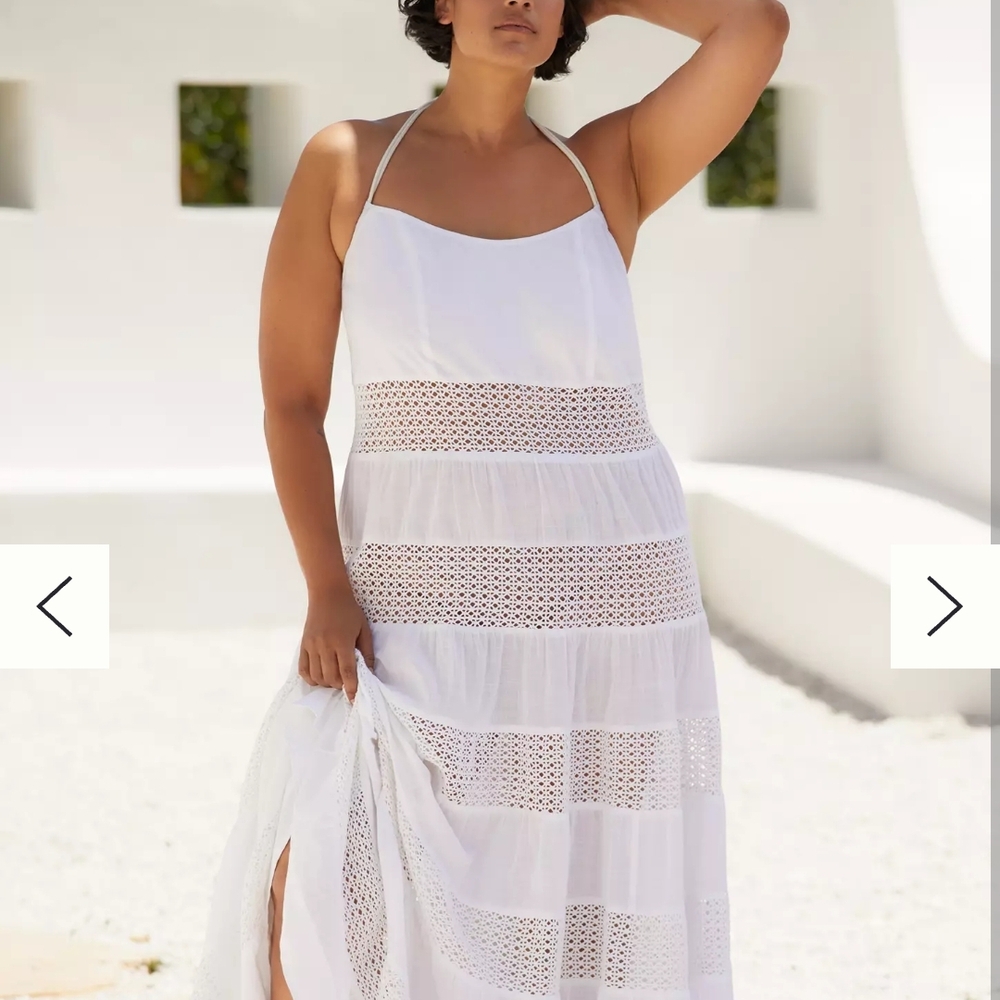 Anthropologie Halter Maxi Swim Cover-Up